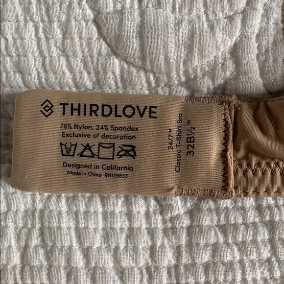ThirdLove classic T-shirt 24/7 bra 32 B1/2 - Picture 3 of 3
